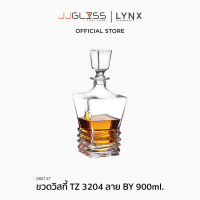 ขวดวิสกี้ ขวดใส่ไวน์ ขวดแก้วคริสตัส ขวดเหล้า 900ml. Whiskey bottle Whiskey glass - JJGLASS (LYNX)ขวดวิสกี้ TZ-3204 ลาย BY