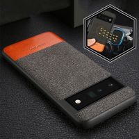 Canvas Leather Phone Case For Google Pixel 7 Pro 7A 8 8Pro Pixel 6 Pro 6A Magnetic 360 Full Protective Fabric Back Cover