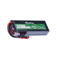 RacePow 5200mAh 7.4V 2S 65C RC Hard Case with T Deans Plug 110 18 Scale for Traxxas Slash Car Truck Tank Buggy