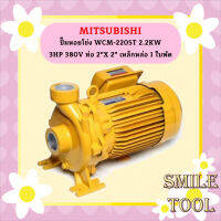 Mitsubishi ปั๊มหอยโข่ง WCM-2205T 2.2KW 3HP 380V ท่อ 2"X 2" เหล็กหล่อ 1 ใบพัด