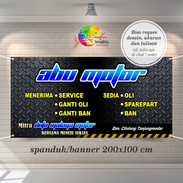 Spanduk Banner Bengkel Murah Keren Lazada Indonesia