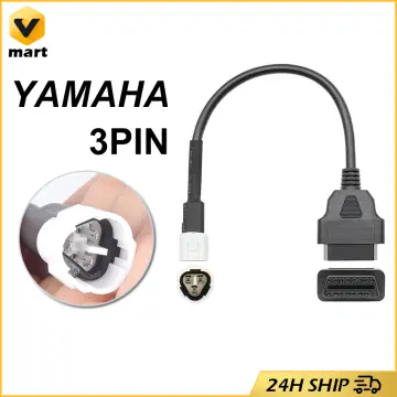 2 PCS OBD Motorcycle Cable Parts Accessories for Yamaha 3 Pin