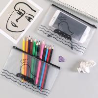 13Pcs Cartoon Zip Lock Plastic s Bags Dustproof Transparent Pencil Makeup Storage Bag Home Office Travel Organizer