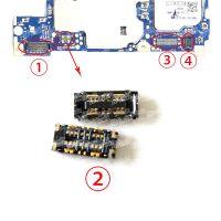 บอร์ดปลั๊ก Fpc Lcd 2ชิ้นเมนบอร์ดขั้วต่อแผ่นวงจรพิมพ์หัวปลั๊ก Usb แบบยืดหยุ่นสำหรับ Asus Zenfone Max Pro M2 Zb631kl