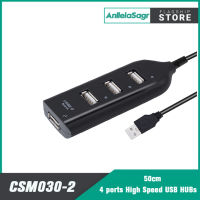 AnllelaSagra 4in1 USB Hubs 2.0 Splitter ความเร็วสูง4พอร์ต Smart Multi Hub Expansion Cable AdapterCharging &amp; Data Transfer แล็ปท็อปและคอมพิวเตอร์