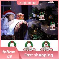 RUPANBO039392692 DIY เรซิน อุปกรณ์ปาร์ตี้ เพิ่มชื่อ ตระกูล ซานตาคลอส เครื่องประดับต้นคริสต์มาส การตกแต่งบ้าน เครื่องประดับคริสต์มาส ตกแต่งแขวนคริสต์มาส