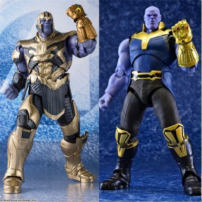 🧡ของเล่นโมเดลสะสมตุ๊กตาขยับแขนขาได้ PVC Disney ใหม่อเวนเจอร์สมาเวล4 Endgame SHF Thanos 18ซม.