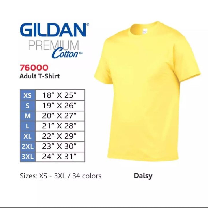 Gildan Premium 76000 Daisy | Lazada PH
