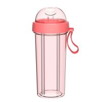 Glassware 420/600ml Outdoor Double-layer Water Bottle Cup Water Cup Double-sided for Table