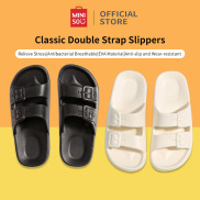 MINISO Classic Double Strap Slippers Eva Unisex Indoor Outdoor Slippers