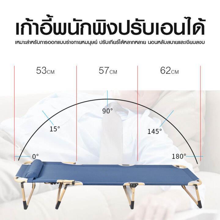 newyorkbigsale-เตียงพับผ้าใบ-เตียงนอนพับได้-เตียงพับพักกลางวัน-เตียงสนาม-no-y1354