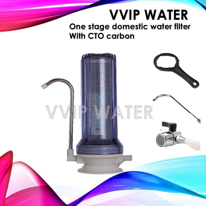 ONE STAGE DOMESTIC WATER FILTER WITH CTO CARBON | Lazada