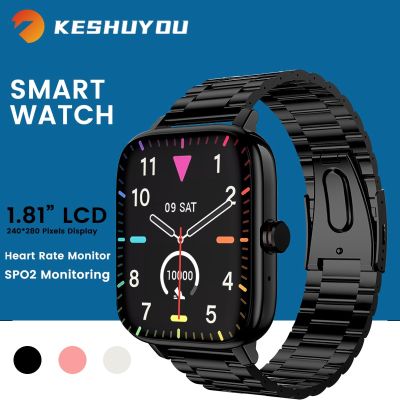 ZZOOI Smart Watch Men Fitness Tracker 1.81 Inch DIY Dial Anwser Call Watches Weather Waterproof Smartwatch  Women for Android iOS Gift