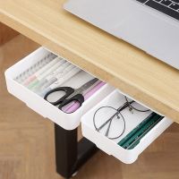 Drawer Under The Desk Storage Box Desktop Holder Office Desk Student Stationery Invisible Drawer Organizer for Kitchen Bedroom