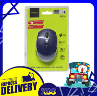 เมาส์ไร้สาย เมาส์บลทูธ เมาส์ Anitech Dual Function 2.4G+BT Wireless Mouse W226 (สีน้ำเงินเข้ม/สีดำ) รับประกัน 2 ปี