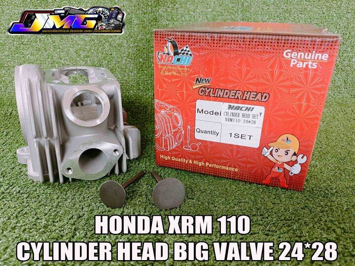 HACHI HONDA XRM 110 CYLINDER HEAD BIG VALVE 24MM-28MM | Lazada PH