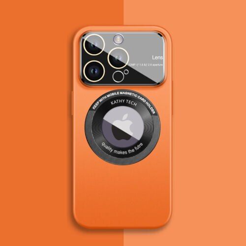 เลนส์กระจกปกป้องเคสโทรศัพท์สำหรับ-iphone-12-13-14-pro-max-14plus-สำหรับ-magsafe-ชาร์จไร้สายแม่เหล็กหลังฝ้า