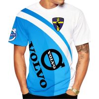 T SHIRT -  2022 fashion new volvo 3d printing short sleeve mens blue round neck shirt