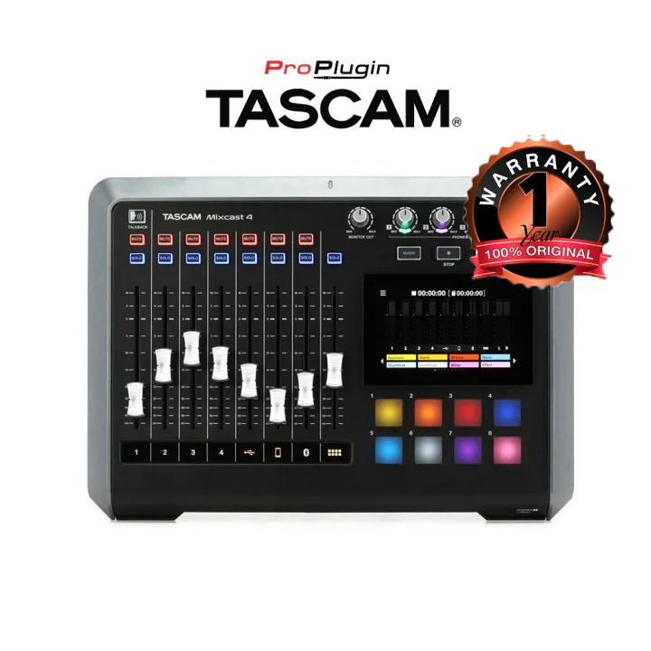 Tascam mixcast 4 Podcast Mixer, Recorder, and USB Audio Interface