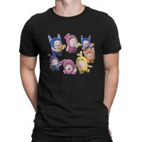 Camiseta Vintage de algodón para hombre, camisa de manga corta Oddbods, divertida, sin motivos, siete personajes adorables diferentes