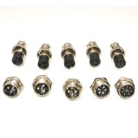 【CW】✚❏  7/16  GX12 Aviation Circular  2 Pin 3pin 4pin 5pin 6pin Male Plug  Female Socket 12mm DF12 M12