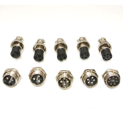 【CW】✚❏  7/16  GX12 Aviation Circular  2 Pin 3pin 4pin 5pin 6pin Male Plug  Female Socket 12mm DF12 M12