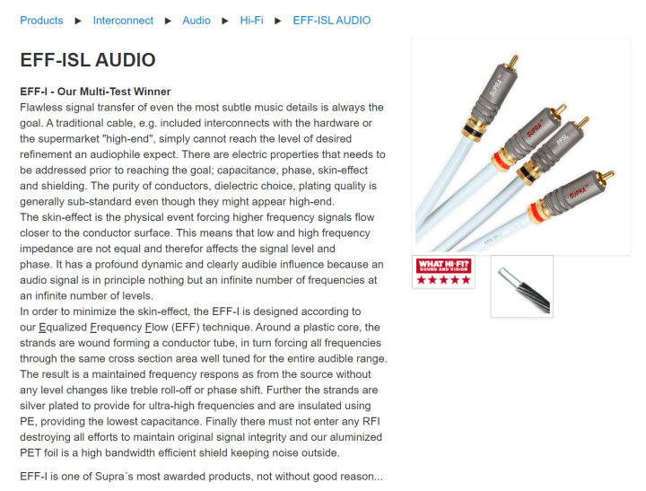 supra-eff-isl-rca-analogue-interconnect-ยาว-1เมตร-made-in-sweden-ร้าน-all-cable