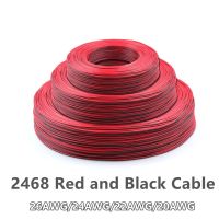 10 Meter 2468 Red And Black Parallel Wire 26AWG 24AWG 22AWG 20AWG Tinned Copper Line Electronic Wire Pure Copper Cable