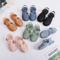 Baby Gladiator Sandals Casual Breathable Hollow Out Roman Shoes Pvc Summer Kids Shoes 2021 Beach Children Sandals Girls