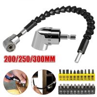 105 Degree Right Angle Drill Attachment and Flexible Angle Extension Bit Kit for Drill Screwdriver Socket Adapter Tools Drills  Drivers