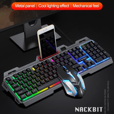 Gaming Keyboard And Mouse PC RGB Backlit Keyboard Rubber Keycaps Wired Keyboard Mouse Gamer Gaming Mouse