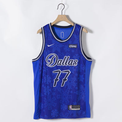 Ready Stock Hot Hot Sale Mens 2021 Dallas Mavericks 77 Luka Doncic Blue Swingman Jersey - Fashion Edition