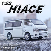 【RUM】1:32 Scale Toyota Hiace รถโลหะผสมรุ่นแสงและเสียงประกอบรถของเล่นสำหรับเด็กผู้ชายของเล่นเด็กของขวัญวันเกิดรถของเล่นเด็กรถโมเดลรถของเล่นเด็กโมเดลรถคอลเลกชันโมเดลของเล่นล้อร้อน