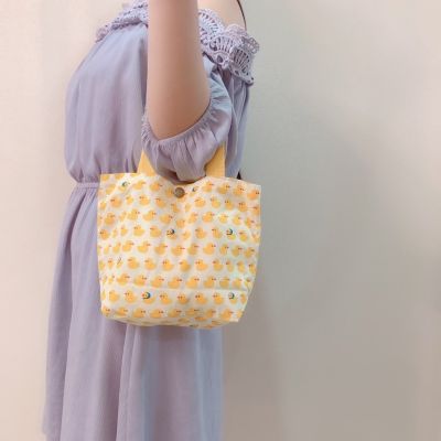 ❍♦☸ Double Layers mini tote Bag Cotton Day Bag Cute Canvas bag Womens handbag Cute Holder