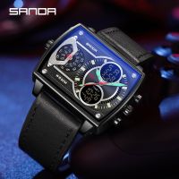 SANDA New Men Top Fashion Display Wristwatch Relogio Masculino ▨△