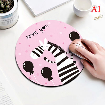UNI 🔥Hot Sale🔥1Pc cute mouse pad round office mice pad rubber computer anti-slip table mat