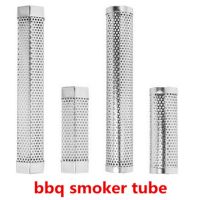 Round Square 6/12 inches BBQ Wood Pellet Smoker Tube Stainless Steel Smoke Generator Mesh Pipe for Grill Hot or Cold Smoking