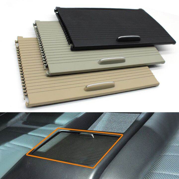 Rear Seat Cup Holder Cover Tray Blind Shutter For Mercedes Benz C E