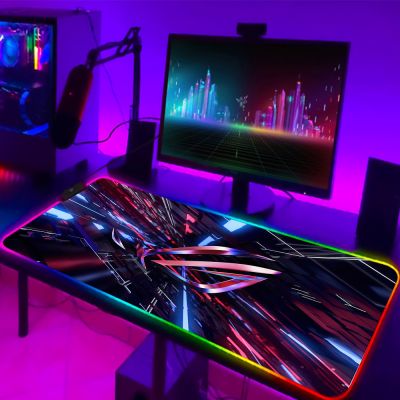 ┅ Asus Rog RGB Mouse Pad Gaming Accessories Computer Large Mousepad Backlit LED Gamer Mause Carpet 900x400 For CS GO Desk Mat