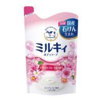 Cow Brand Milky Body Soap Relax Floral Refill 400ml. คาวแบรนด์มิลค์กี้บอดี้โซปรีแล็กซ์ฟลอรัลรีฟิล 400มล.