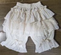 Sinstrong Cute Black/White Lolita Shorts Lace Ruffled Elastic Waist Cotton Bloomers