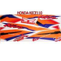 สติ๊กเกอร์ติดรถมอเตอร์ไซด์ สำหรับ HONDA-NICE110 สีแดง