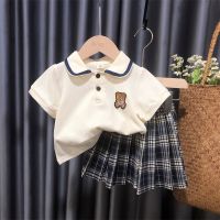 Uniforme Jk de Style collège pour filles manches courtes jupe plissée ensemble de vêtements dété pour enfants jupe princesse survêtement coréen