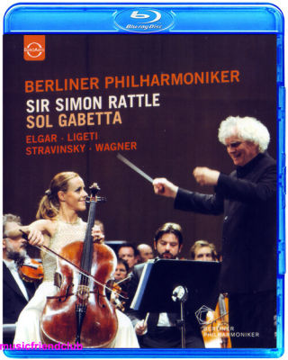 ELGA Cello Concerto sol gabetta Simon Ratt Berlin Philharmonic (Blu ray BD25G)
