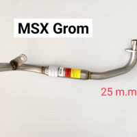 คอท่อ Stainless สำหรับ Honda MSX Grom