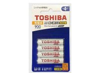 ถ่านชาร์จ Toshiba AAA 900 mAh 1.2V แพค 4 ก้อน ของแท้ Made in Japan