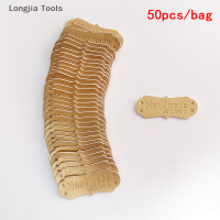 Longjia Tools 50pcs PU หนังแท็กทำด้วยมือด้วยป้ายรักงานเย็บ DIY knittinin Tags