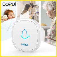ↂ۩☃ New 433M Doorbell Button F52 Single Button Elderly Pager Waterproof Wireless Smart Home Security Door Bell SOS Emergency Button