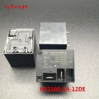 12vdc Hf2100-1a-12de Hf 2ชิ้น24vdc Hf2100-1a-24de 30a รีเลย์ไฟฟ้า4พิน