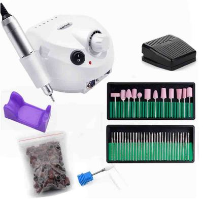 Professional Electric Nail Drill 32W 35000 RPM Manicure And Pedicure Kit With LCD Speed Control Display Portable Nail Tools
